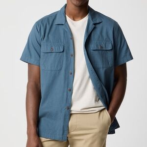 J. Crew Men's Textured Corduroy Camp Shirt Size XL NEW